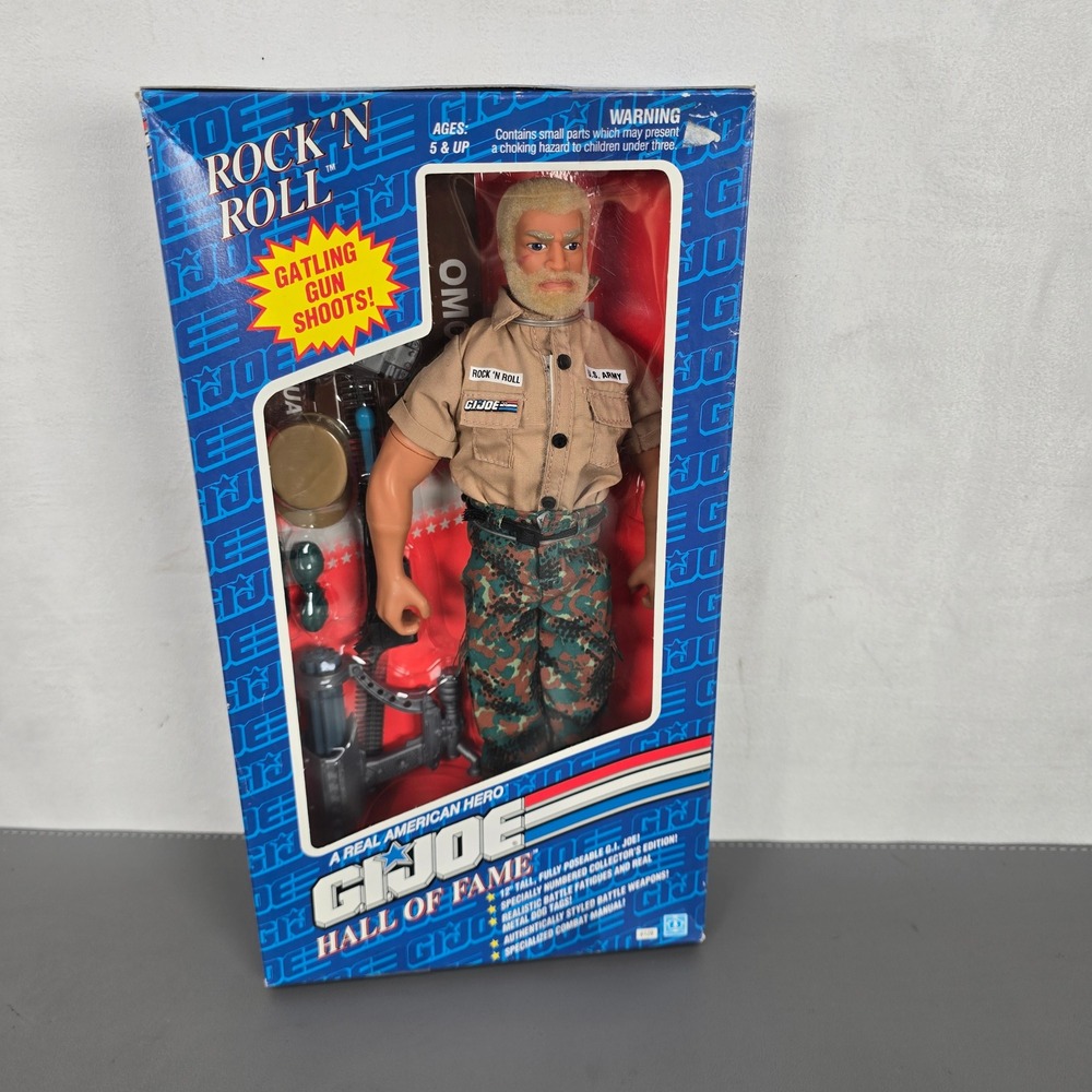 GI Joe Hall of Fame Rock N Roll 12" Action Figure 1992 Hasbro Vintage 6128 NOS